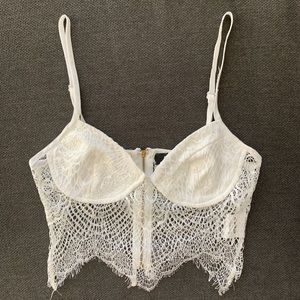 Missguided White Crop Top